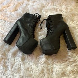 Jeffrey Campbell Black Big Litas